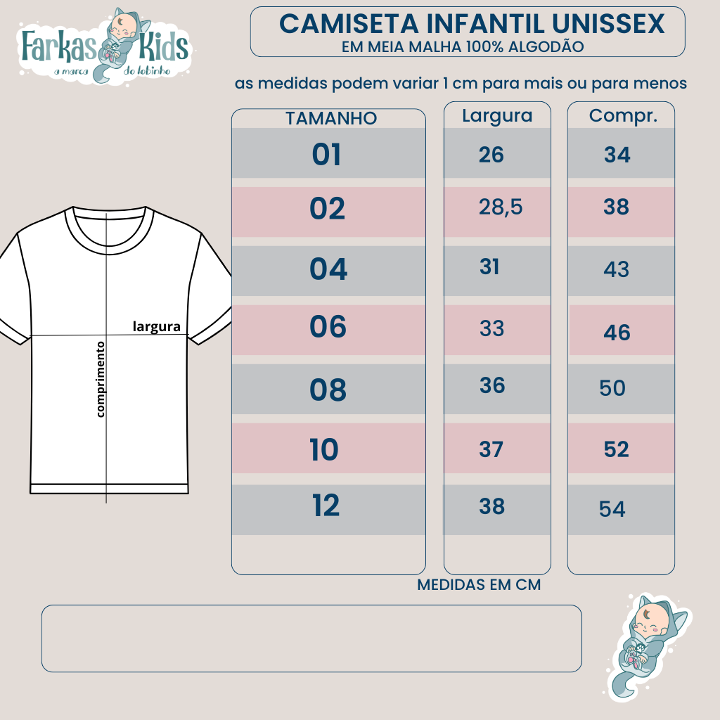 Camiseta infantil